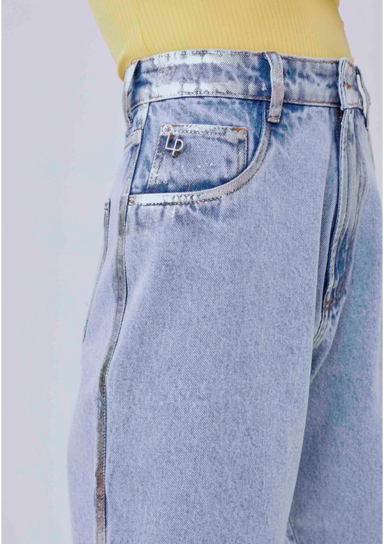 Calça Jeans Slouchy High Cropped