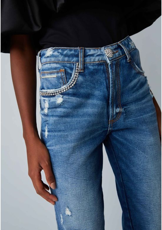 Calça Jeans Relaxed High Glam