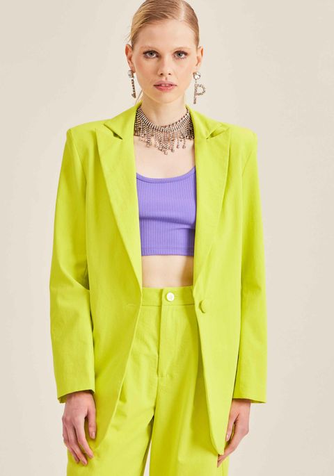 Blazer Oversized Com Botão