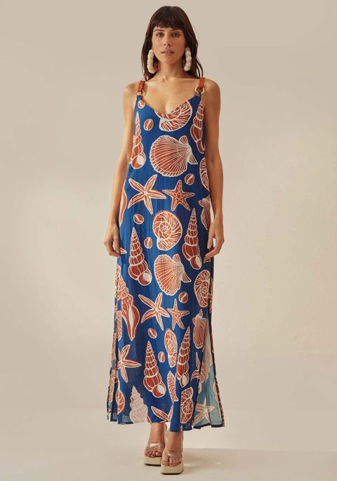 Vestido Pé Na Areia Decote Costas