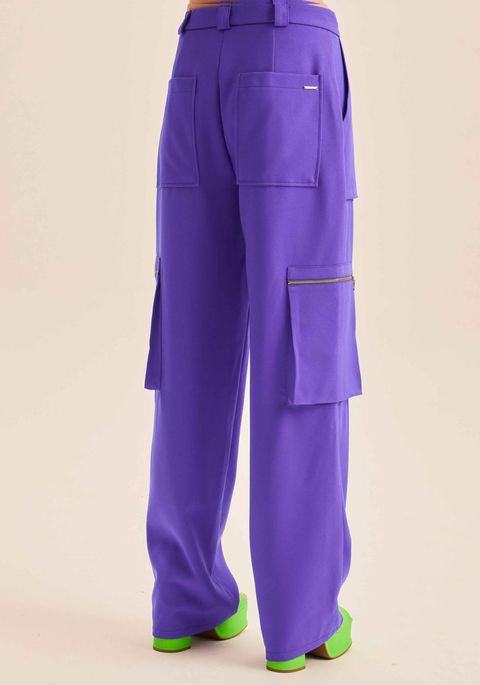 Calça Cargo Cintura Alta