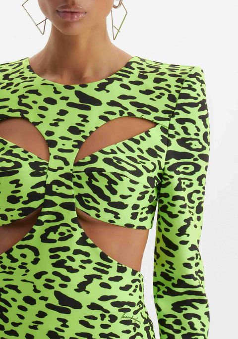 Vestido Assimétrico Com Cut Off