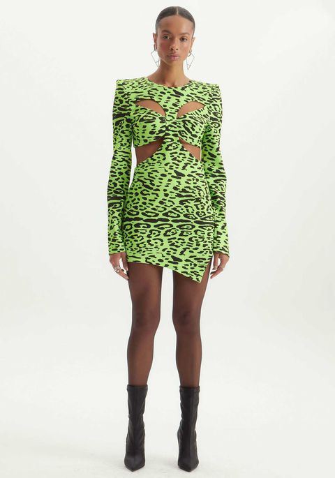 Vestido Assimétrico Com Cut Off