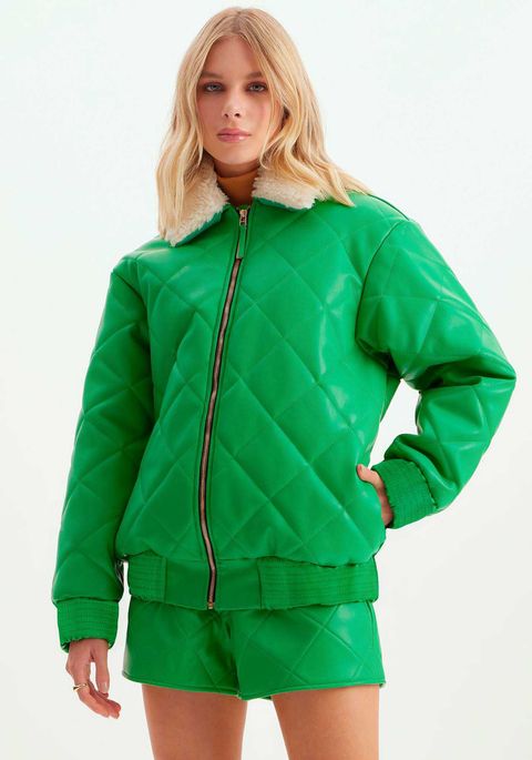 Jaqueta Puffer Com Gola