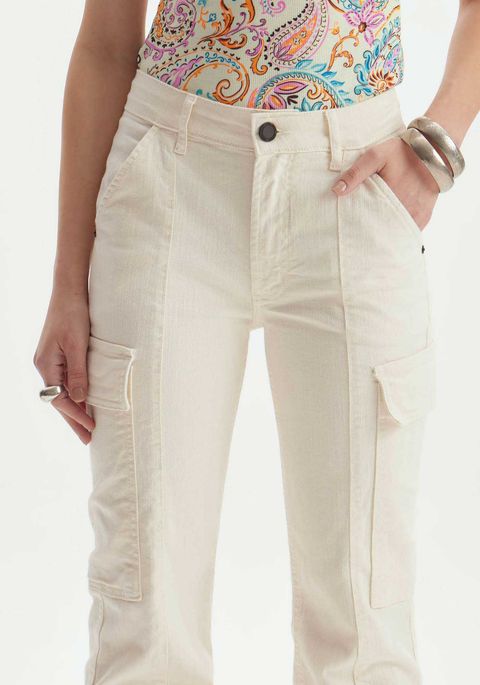 Calça Sarja New Boot Cut Cargo High