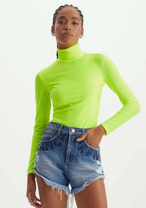 Body Asa Delta Com Cut Off E Gola Alta