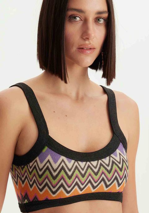 Top De Alça Estampado
