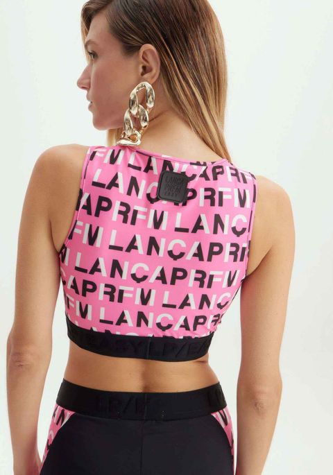 Top Sem Manga Estampado