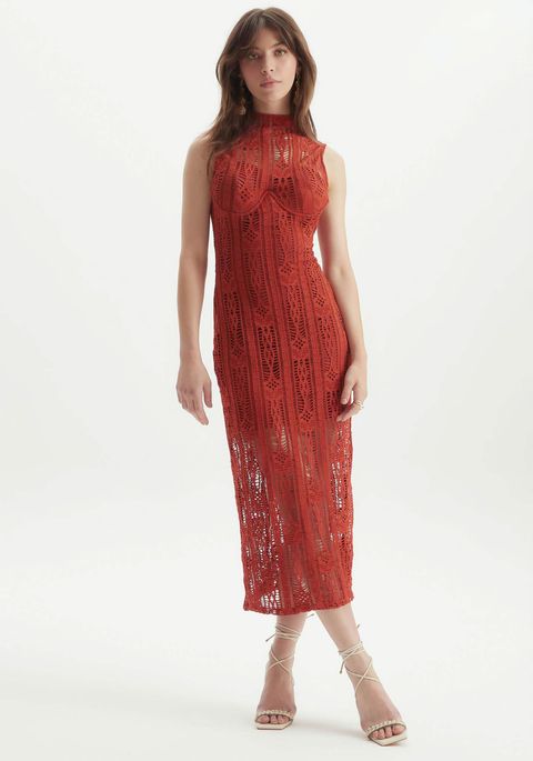 Vestido Em Tela Super Midi