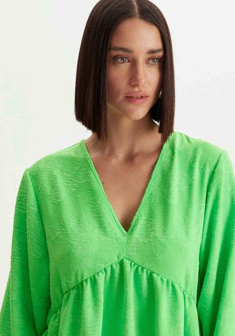 Vestido Curto Manga Longa