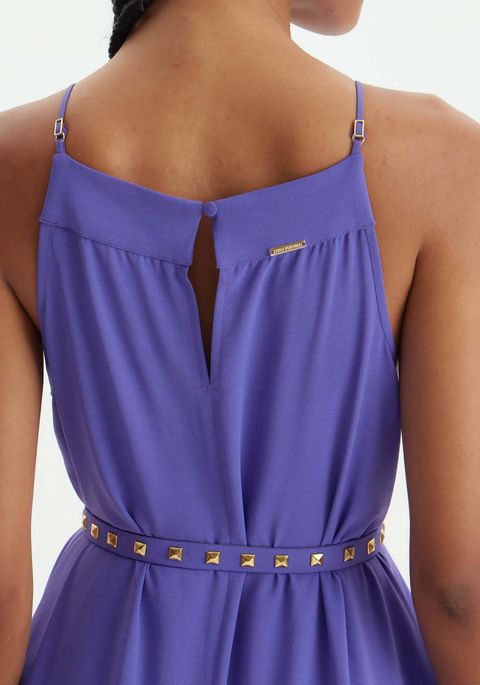 Vestido Longo Com Babados