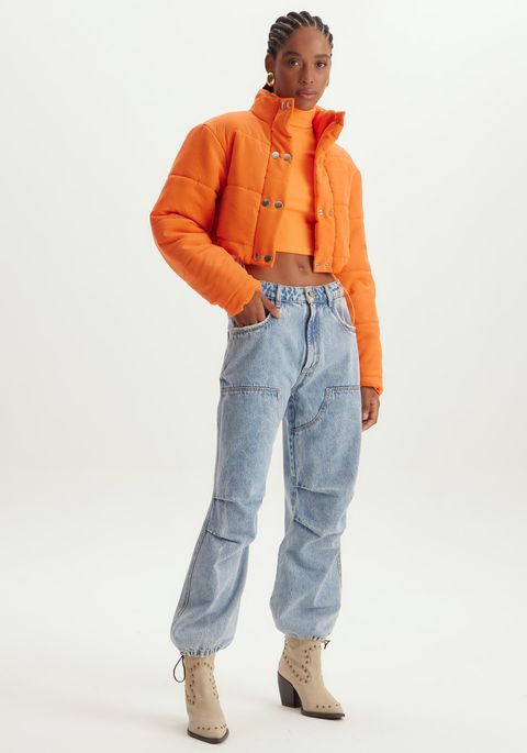 Jaqueta Puffer Cropped