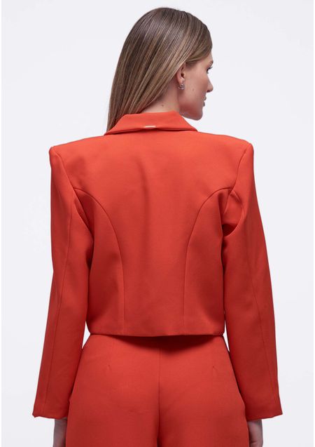 Blazer Alfaiataria Cropped