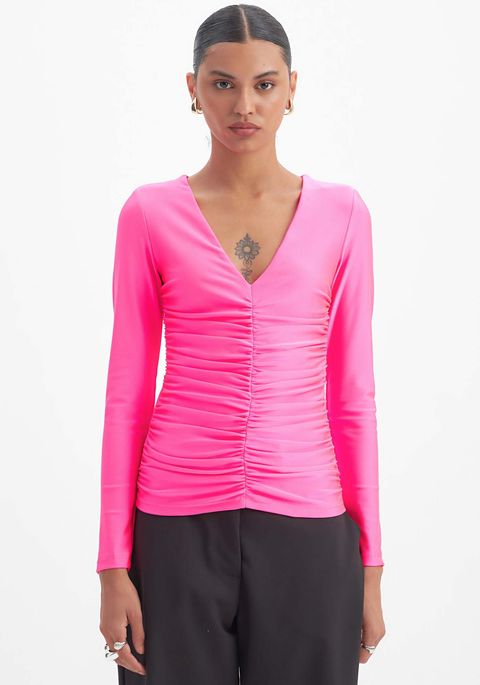 Blusa Franzida Decote V