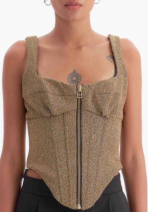 Blusa Corset Com Max Zíper