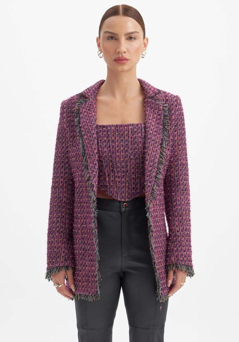 Blazer Alongado Texturizado
