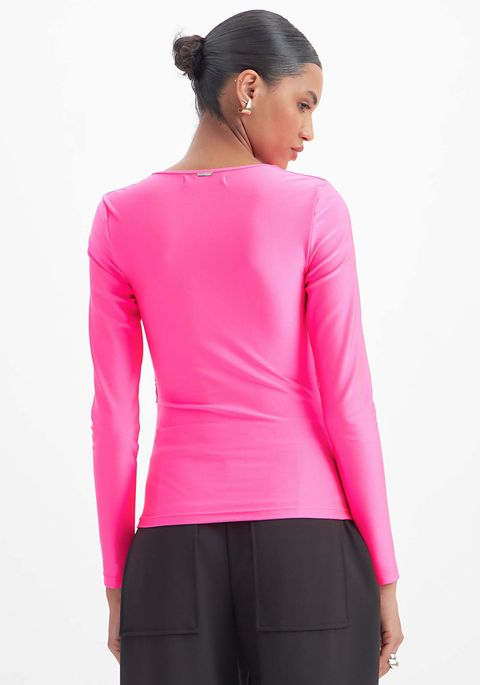 Blusa Franzida Decote V