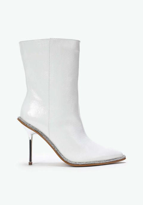 Bota Couro Vira Strass