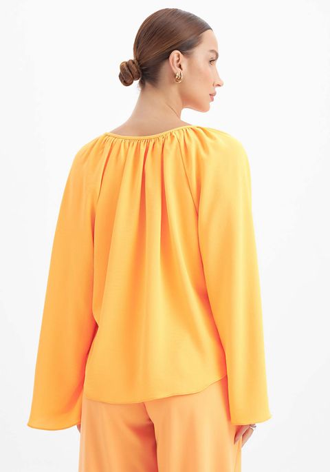 Blusa Bata Maga Longa