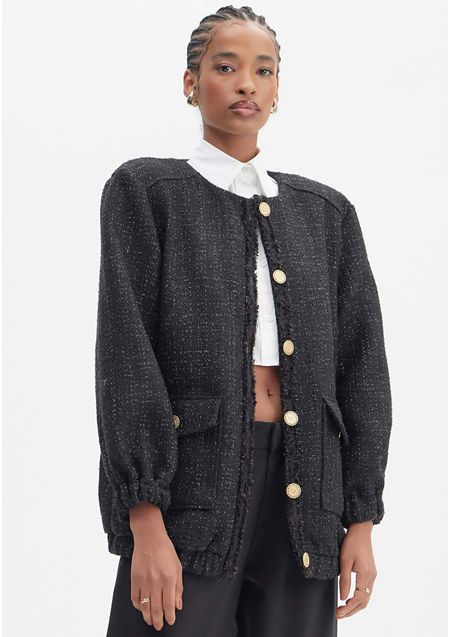 Casaco Oversized Com Ombreira