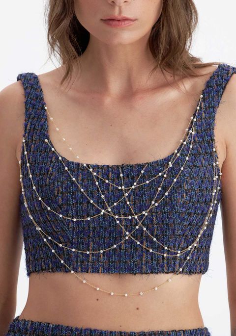 Top Cropped Com Correntes