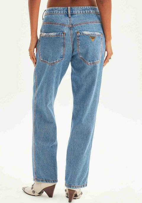 Calça Jeans Reta Relaxed High