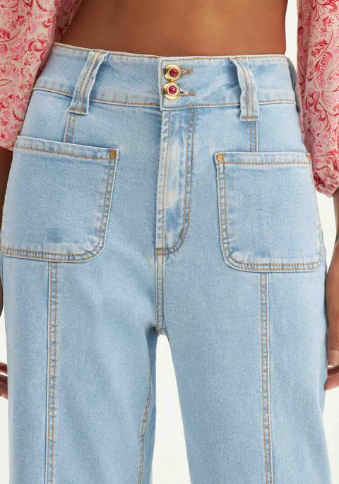 Calça Jeans Full Length High