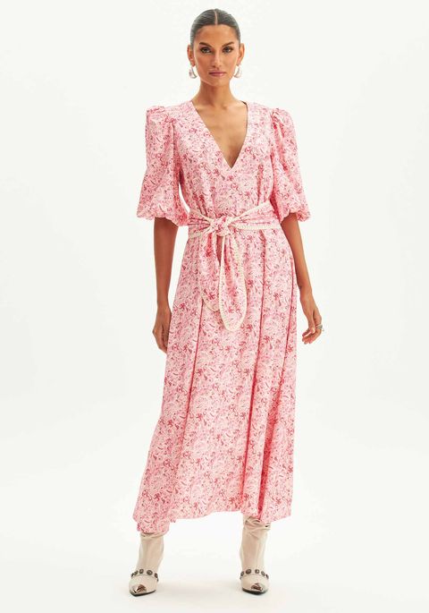Vestido Super Midi Estampado