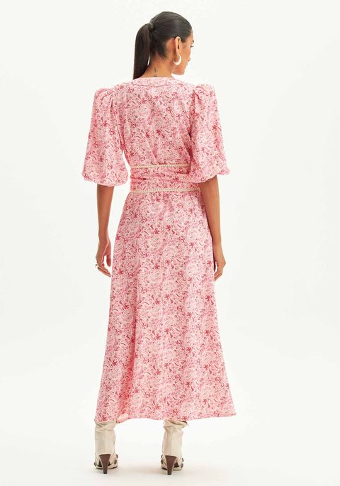 Vestido Super Midi Estampado