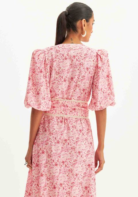 Vestido Super Midi Estampado