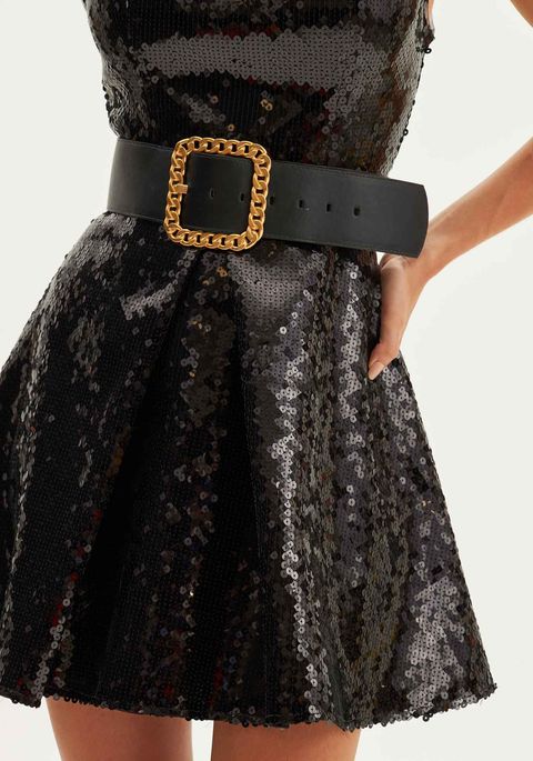 Vestido Curto De Alça Paetês