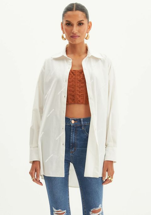 Camisa Oversized Bordada