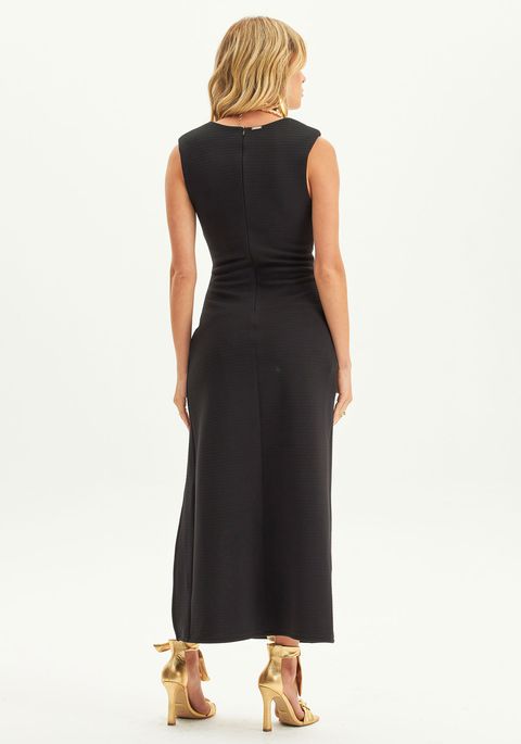 Vestido Super Midi Sem Mangas
