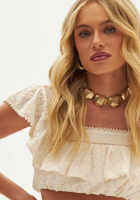 Top Cropped Com Babado