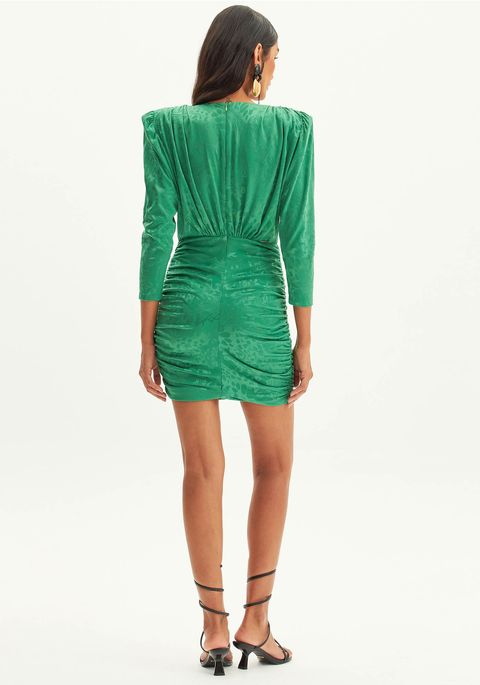 Vestido Curto Drapeado