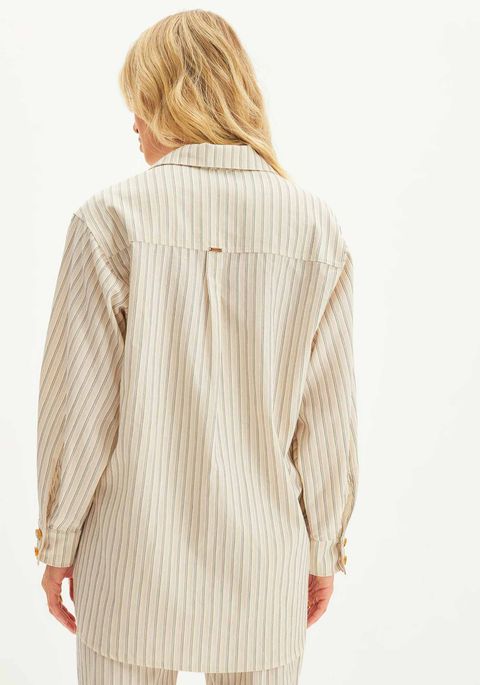 Camisa Manga Longa Alongada