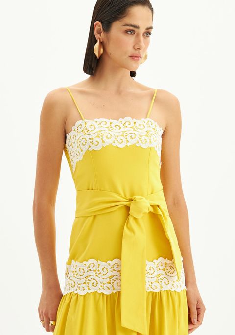 Vestido Longo De Alças