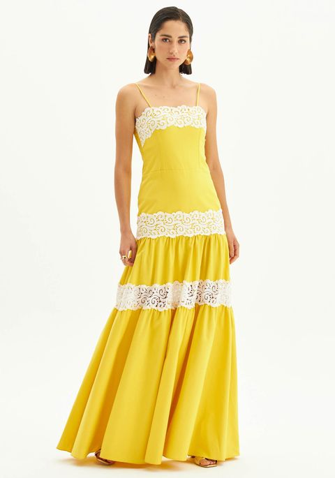 Vestido Longo De Alças