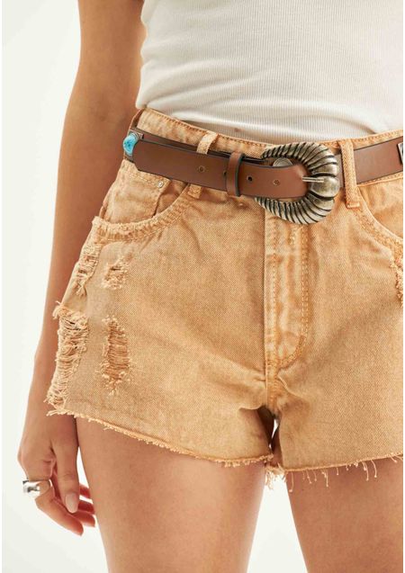 Short Sarja Comfort Cintura Alta