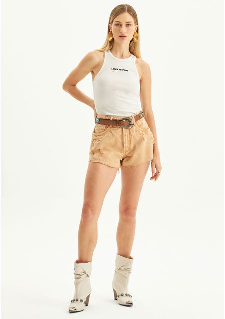 Short Sarja Comfort Cintura Alta