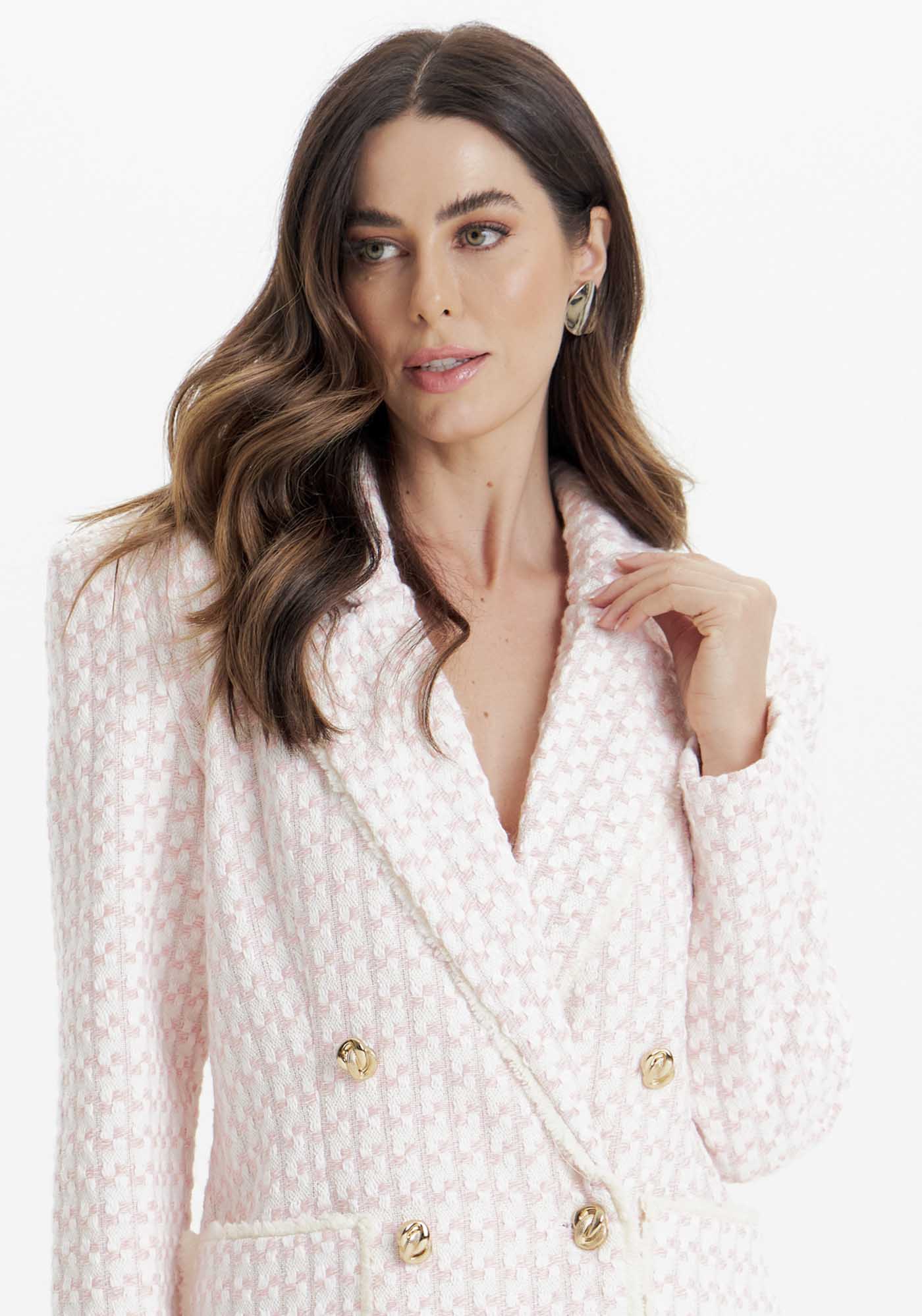Blazer Alongado Com Maxi Bolsos - Lança Perfume