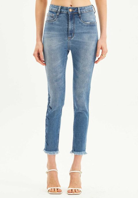 Calça Jeans Vesta Ankle Cintura Alta