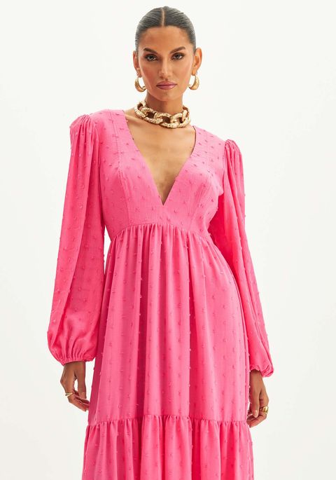 Vestido Longo Decote V