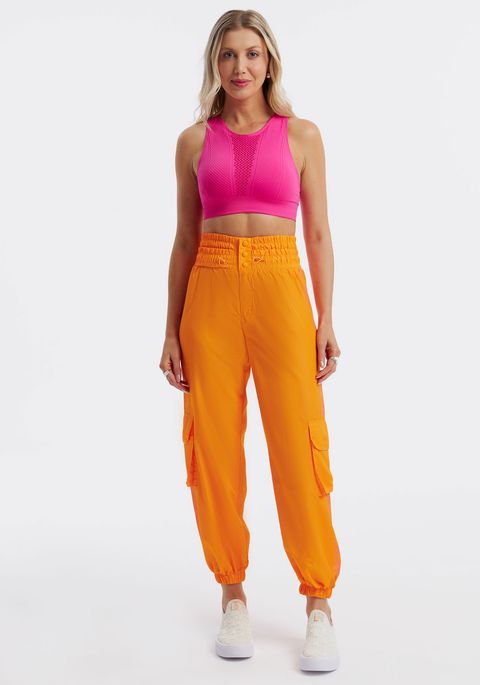 Calça Cargo Cintura Alta
