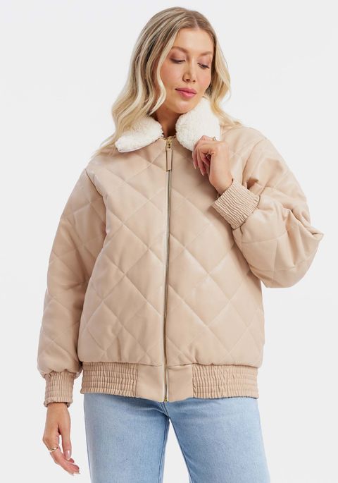 Jaqueta Puffer Com Gola