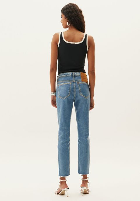 Calça Jeans Diana Ankle High Resinada