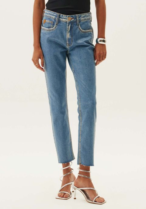Calça Jeans Diana Ankle High Resinada