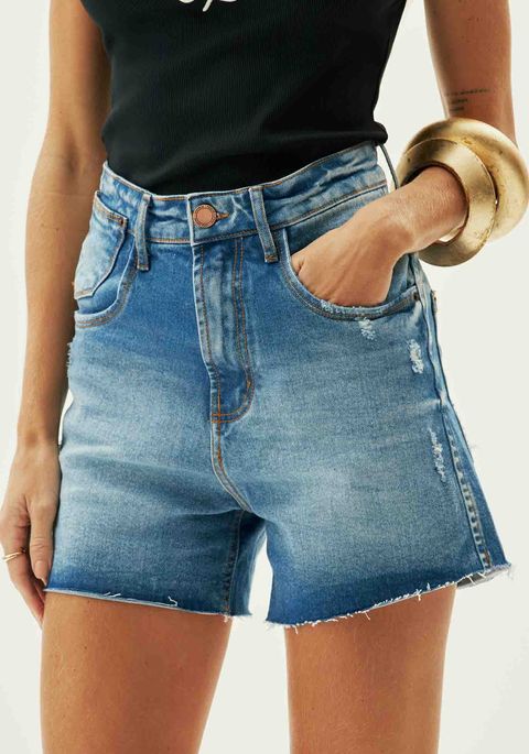 Bermuda Jeans Mom High