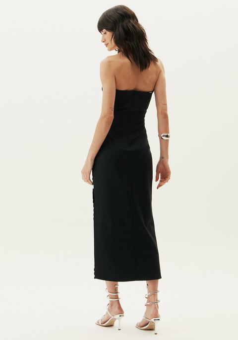 Vestido Super Midi Tomara Que Caia