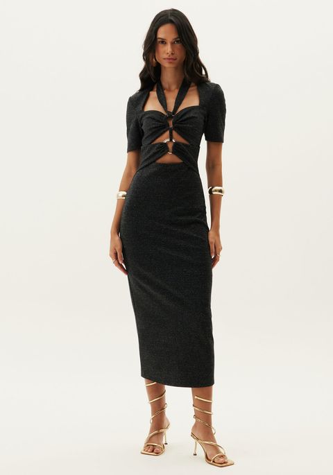 Vestido Super Midi Com Cut Out